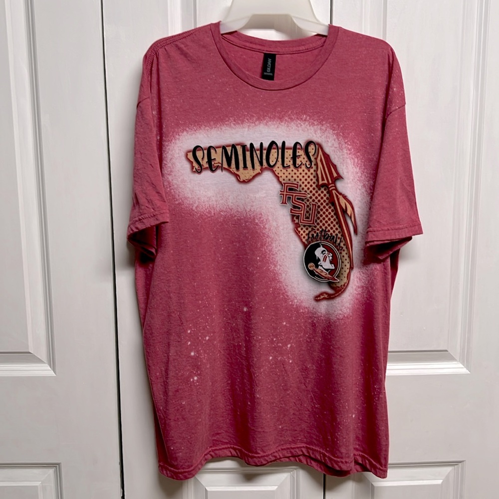 FSU Seminoles Multi Color Graphic Tee Shirt Mens Size XL